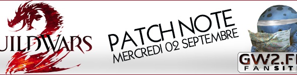 Patch note du 2 septembre (correctif de bugs)