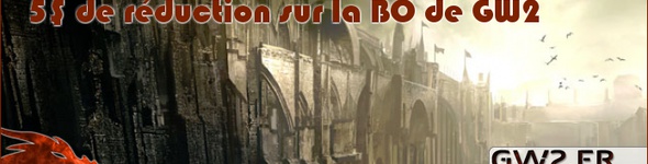 Un coupon de 5$ pour la BO complète de GW2 glissé dans la version collector
