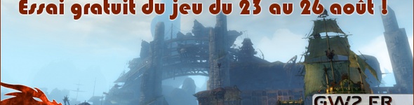 Essai gratuit de Guild Wars 2 du 23 au 26 août