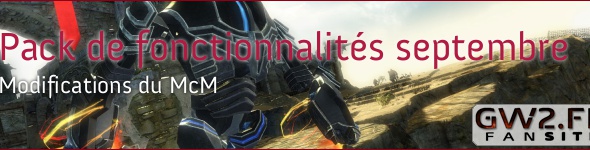 Pack de septembre : modifications McM